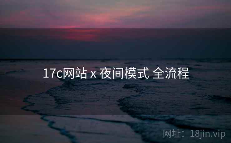 17c网站 x 夜间模式 全流程