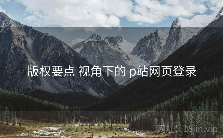 版权要点 视角下的 p站网页登录