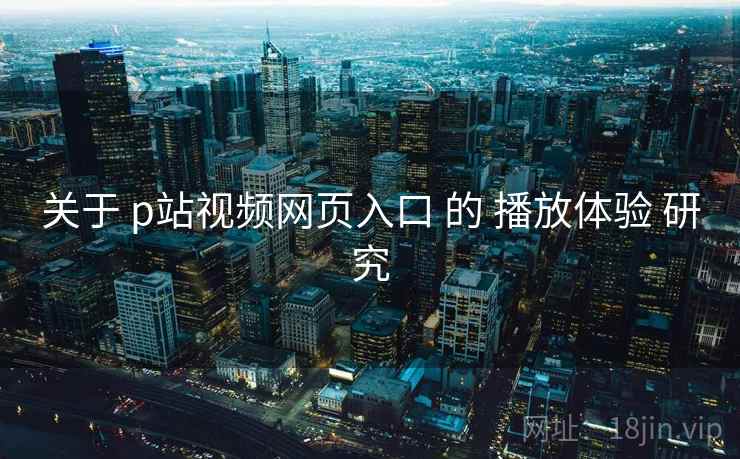 关于 p站视频网页入口 的 播放体验 研究 关于 p站视频网页入口 的 播放体验 研究